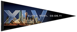 Super Bowl XLV (Dallas 2011) "Skyline" Premium Felt Pennant - Wincraft Inc.