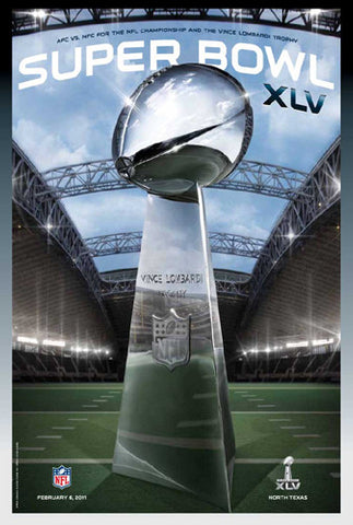 Super Bowl XLV (Dallas 2011) Official Theme Art Event Poster - Action Images Inc.