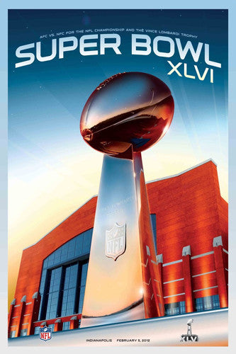 Super Bowl XLVI (Indianapolis 2012) Official Event Poster - Action Images