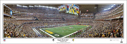 Super Bowl XLV (Green Bay Packers vs. Steelers at Cowboys Stadium 2011) Panoramic Poster Print - Everlasting Images