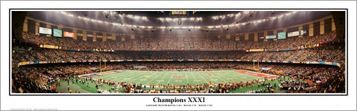 Green Bay Packers Four Podiums Super Bowl History Poster