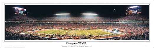 Denver Broncos Super Bowl XXXII Champions Commemorative Poster - Starline  Inc. 1998 – Sports Poster Warehouse