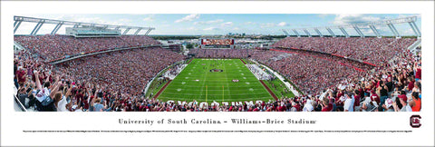 South Carolina Gamecocks Football Gameday End-Zone View Panoramic Poster Print - Blakeway 2017