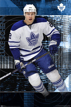 Luke Schenn "Throwback" Toronto Maple Leafs NHL Action Poster - Costacos 2009