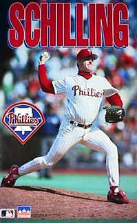 Curt Schilling "Heat" Philadelphia Phillies Poster - Starline Inc. 1993