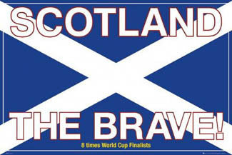 Scotland the Brave! Soccer Poster - GB Posters 2007