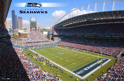 CenturyLink Field Seattle Seahawks Gameday Poster - Costacos Sports