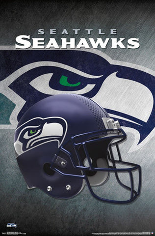 Seattle Seahawks Official NFL Football Team Helmet Logo Poster - Trends International