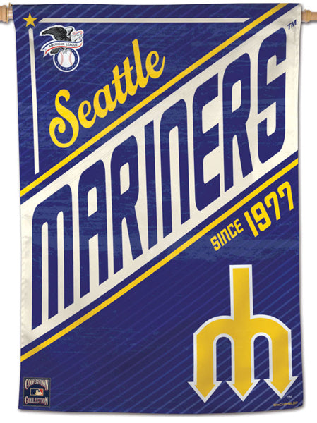 Seattle Mariners 1977 Cooperstown Collection Premium 28x40 Wall