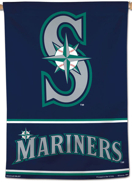 Seattle Mariners Official MLB Team Logo Collection Premium 28x40 Wall Banner - Wincraft Inc.