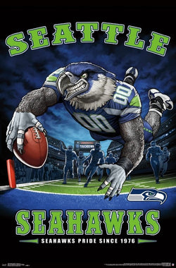 Seattle Seahawks "Seahawks Pride Since 1976" NFL Theme Art Poster - Liquid Blue/Trends Int'l.