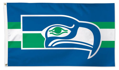 Seattle Seahawks Retro 1970s Style Official NFL Football Team Logo Deluxe 3' x 5' Flag - Wincraft Inc.