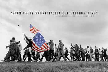 Civil Rights History "Let Freedom Ring" (Selma to Montgomery 1965) Poster - Pyramid Posters