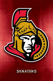 Ottawa Senators Official NHL Hockey Logo Poster - Costacos Sports