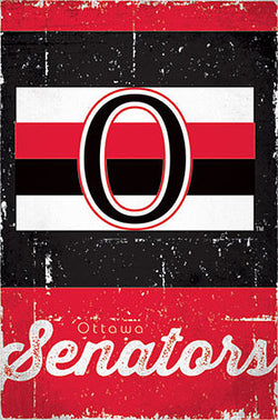 Ottawa Senators Retro-Series NHL Team Logo Poster - Costacos Sports