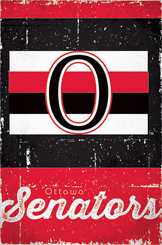 Ottawa Senators Retro-Series NHL Team Logo Poster - Costacos Sports