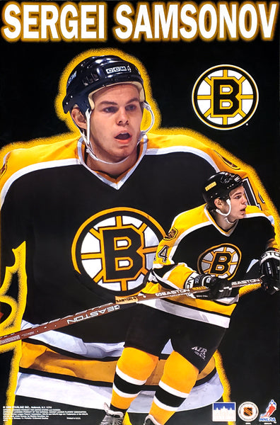 Sergei Samsonov "Superstar" Boston Bruins NHL Action Poster - Starline 1999