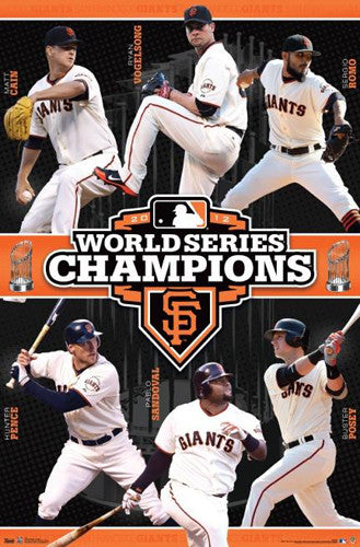 San Francisco Giants 2012 World Series Champions Commemorative Poster - Trends