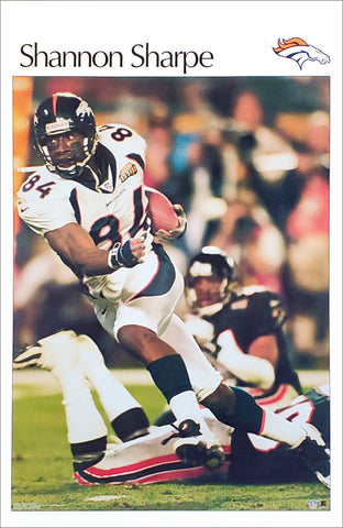 Shannon Sharpe "Bronco Classic" Denver Broncos Super Bowl XXXIII Retro SI Poster - Starline 2002