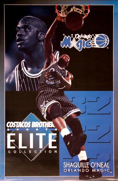 Shaquille O'Neal "Elite" Orlando Magic NBA Action Poster - Costacos 1994