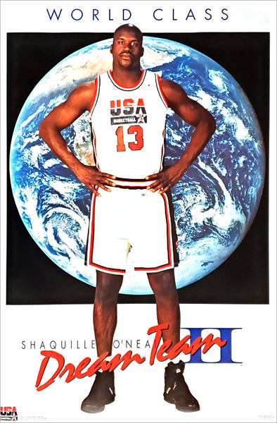 Shaq O'Neal #13 USA Dream Team White Basketball Jersey - S