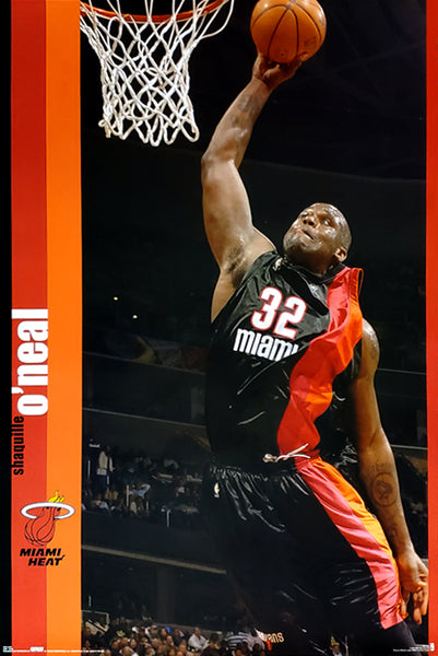 Shaquille O'Neal "Floridian" Miami Heat NBA Action POSTER - Costacos Sports 2006