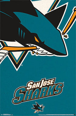 San Jose Sharks Power Four (1996) - Costacos Brothers – Sports Poster  Warehouse