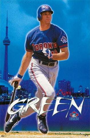 Shawn Green "Toronto Blue" Toronto Blue Jays MLB Action Poster - Costacos 1999
