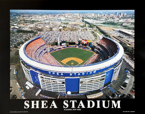 Giants Stadium New York Giants Aerial Poster - the Stadium Shoppe