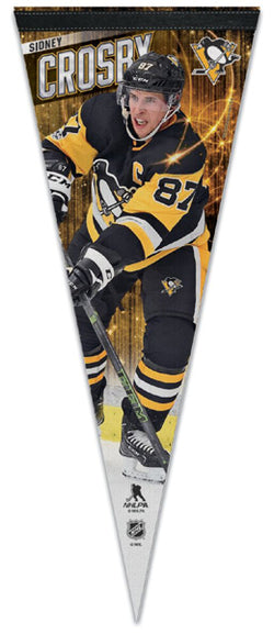 Sidney Crosby Pittsburgh Penguins Official NHL Hockey Premium Felt Collector's Pennant - Wincraft