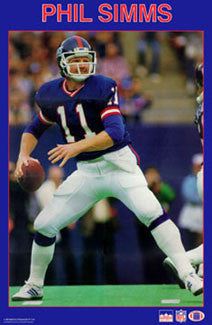 Phil Simms "Action" New York Giants NFL Action Poster - Starline 1987