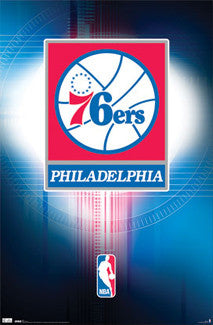 Philadelphia 76ers Official Logo Poster - Costacos Sports