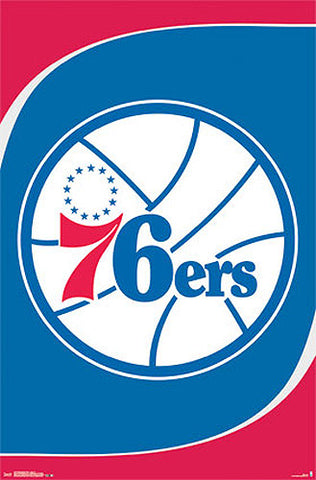 Philadelphia 76ers Official NBA Basketball Team Logo Poster - Costacos Sports