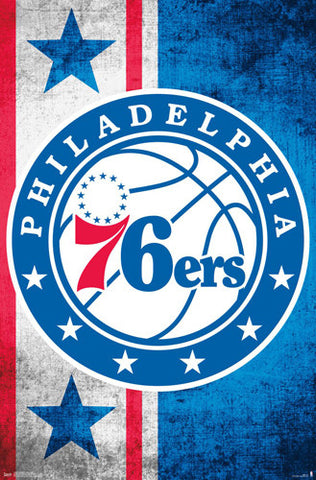 Philadelphia 76ers Official NBA Basketball Team Logo Poster - Trends International