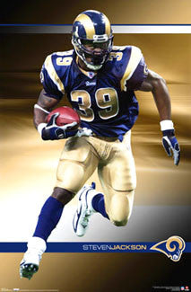 Steven Jackson "Action" St. Louis Rams NFL Action Poster - Costacos 2007