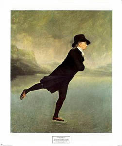 Skating on Duddingston Loch by Sir Henry Raeburn Poster Print - NYGS