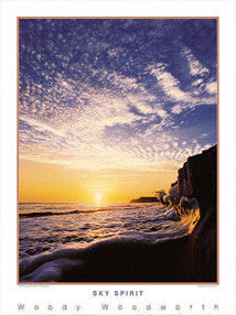 California Surfing "Sky Spirit" (Pacific Coast) Poster Print - Creation Captured