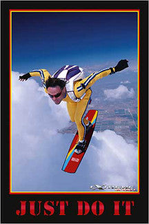 Sky Surfer "Just Do It" Extreme Sports Poster - Eurographics Inc.