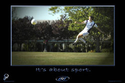 Womens Soccer "It's About Sport" Inspirational Poster - ISIS Inspiration
