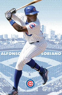 Alfonso Soriano "Wrigley Superstar" Chicago Cubs Poster - Costacos 2007