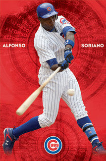 Alfonso Soriano "Slugger" Chicago Cubs Poster - Costacos 2010