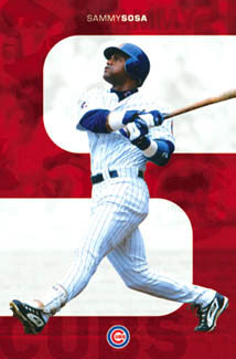 Sammy Sosa "Gone Deep" Chicago Cubs Poster - Costacos 2003