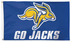 South Dakota State Jackrabbits "Go Jacks" NCAA Deluxe Team Logo Style 3'x5' Flag - Wincraft