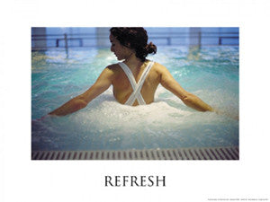 Spa Series "Refresh" Inspirational Poster Print - Fitnus Corp.