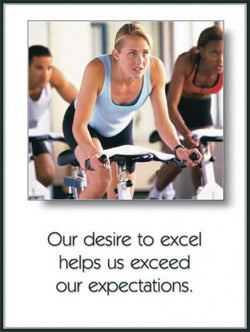 Spin Class "Desire" Motivational Gym Poster - Fitnus Corp.