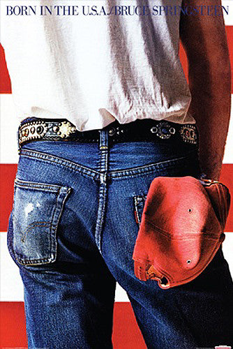 Bruce Springsteen Born in the USA Album Cover Poster - Aquarius