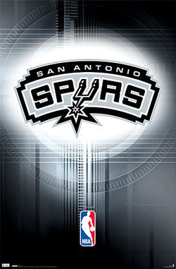 San Antonio Spurs Official NBA Team Logo Poster - Costacos Sports
