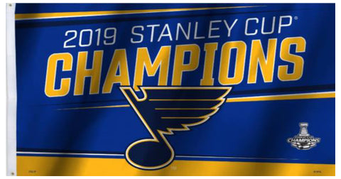St. Louis Blues 2019 Stanley Cup Champions Limited-Edition 3'x5' FLAG - BSI Products Inc.