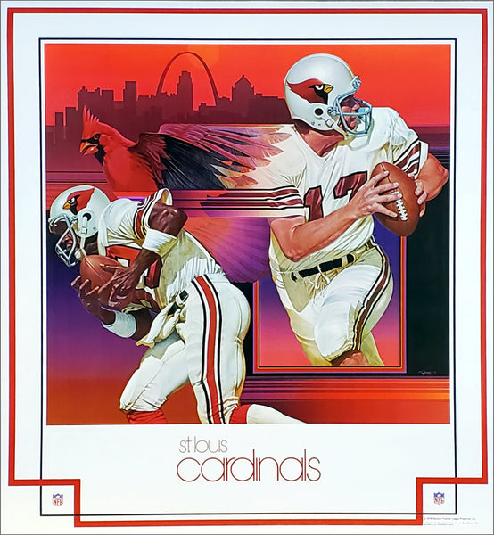 Vintage NFL Posters 1968 St Louis Cardinals