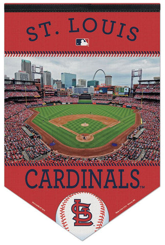 St. Louis Cardinals Busch Stadium Gameday Premium Felt Collector's 17x26 Banner - Wincraft